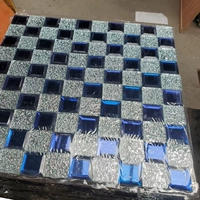 Сапфирово-синяя окантовка + серебряный бриллиант