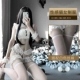 Кошка черная+чулки Luokou White