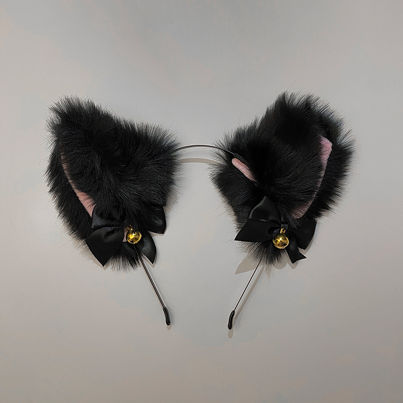 Black Cat Ear Hair Band2021 new pattern Internet celebrity hair hoop female lovely Kitty fox Ears Headwear solar system Cat's ear Headband Animal ear Hair accessories