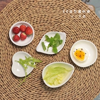 Японская стиль домашний керамический керамик чистый белый соус диск горячий горшок с уксусом блюда приправляющий соус творческое модельное блюдо
