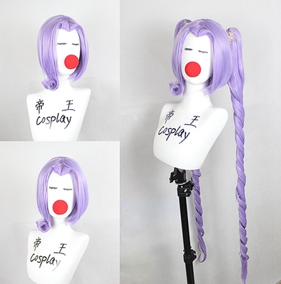 taobao agent Emperor cosplay wig lol hero game cos COS Kim Kos 3815 purple Roman roll custom fake hair