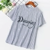F8 thêu chữ ngắn tay vòng cổ T-Shirt nữ mùa hè mới Hàn Quốc phiên bản của hoang dã lỏng mỏng áo sơ mi giản dị thủy triều áo phông trắng Áo phông