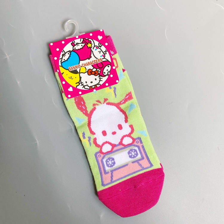 Green PC Dog4 double free shipping foreign trade girl solar system Spring and summer melody Cartoon PC dog Straight board Socks lovely Soft sprout sanrio