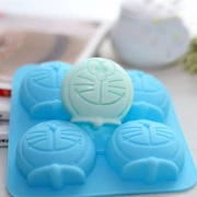 4 叮 khi khuôn mèo làm xà phòng handmade khuôn silicone khuôn M06 - Tự làm khuôn nướng