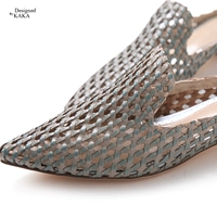 Кака Light Luxury Special Benefit Italian Designer Essence Essence Элегантное опровержение остроконечных туфли для зрелой женщины