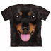 Mỹ The Mountain puppy in bông 3D vòng cổ đáy áo sơ mi couple t-shirt in ấn triều thương hiệu ngắn tay áo Áo khoác đôi