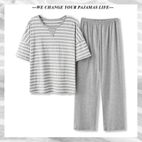 Высококачественная весенняя летняя хлопковая тонкая брендовая пижама, коллекция 2023