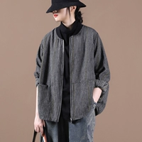 Весенняя тонкая куртка с молнией, коллекция 2023, в корейском стиле, оверсайз