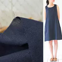 New Vintage Gió Mềm Rắn Rửa Linen Vải Áo Váy Handmade TỰ LÀM Đồng Bằng Linen Bông Vải chất vải tici