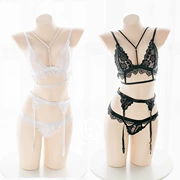 1 piece quan điểm màu đen và trắng sexy đa tie dây đeo bikini garter ba mảnh