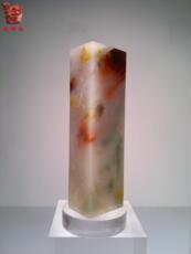 Ювелирный камень 桂林鸡血玉鸡血石天然玉石印章刻章石雕刻书画收藏品摆件精美收藏