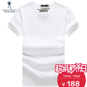 Nhảy múa với con sói ngắn tay áo len nam 2018 mùa hè mới bông mỏng nam ngắn tay T-Shirt triều 2701