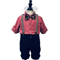 Комплект, подтяжки с бантиком