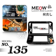 Nhãn dán máy đau 3DSLL MỚI Phim màu dán 3DSLL cũ Mới và cũ nhỏ ba NEW3DS One Piece 135 - DS / 3DS kết hợp