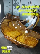 Toàn hoa khối u vàng 樟 rễ khắc bàn trà tổng thể cây rễ bàn trà gỗ tự nhiên kungfu trà biển gỗ khắc - Các món ăn khao khát gốc