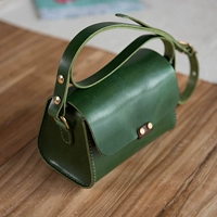 Итальянская прозрачная овощная загорелая кожа (темно -зеленая)