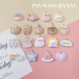 Милые мультяшные аксессуары с животными, подвеска ручной работы, свежая ручка, «сделай сам», популярно в интернете