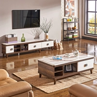 Bàn cà phê TV kết hợp tủ giải trí đa chức năng bàn cà phê đơn giản hiện đại căn hộ nhỏ phòng khách bộ bàn ghế - Bộ đồ nội thất giường pallet