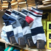 F3 Hàn Quốc nhập khẩu KIKIYASOCKS Dongdaemun mua màu phù hợp với vớ cotton ngắn đơn giản