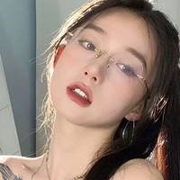 Дженни же GM Gom Gold Belless Glasses Ретро солнцезащитные очки Женские анти -мыл -белую очки рама миопия миопия может быть ряд мужчин
