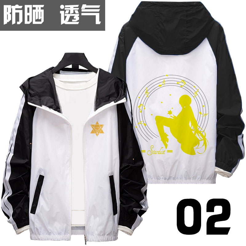 Note-02Luotianyi Sunscreen clothing loose coat miku Cong Niang Ge Ji Hoodie men and women Student handsome Flower marriage quadratic element Stardust clothes
