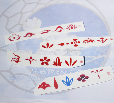 taobao agent Rabbit sauce】Costume universal flower pupae can choose cosplay tattoo stickers