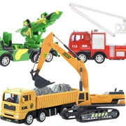 Xe cứu hỏa xe tải máy xúc đồ chơi bộ bé trai tháp lớn cần cẩu trộn mô hình máy xúc - Đồ chơi điều khiển từ xa