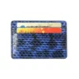 Fusion gốc da hàng thủ công màu xanh hoa da rắn thẻ tín dụng 4 thẻ da siêu mỏng gói thẻ nữ bộ khâu tay tùy chỉnh ví đựng thẻ charles and keith
