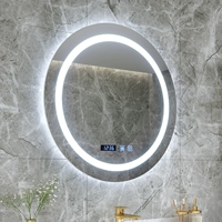 Умное скандинавское современное и минималистичное круглое зеркало с подсветкой