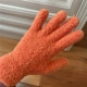 Оранжевые мягкие перчатки