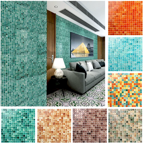 Современная стеклянная мозаика, настенное крепление, мелкие частицы