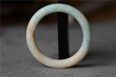 Подвеска для автомобиля 清代老翡翠春带彩手镯子内径51.2mm包老包真包a品相完整古玉老玉