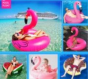 Mỹ Bigmouth trẻ em bé bơi vòng chống rollover ba chiều người lớn hồ bơi inflatable bãi biển đồ chơi nước