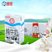 Tianjin Dairy Product Haihe Milk Кирпич кирпич Pure Milk Box 250mlx16 CAN Gift Box для установки молока для завтрака