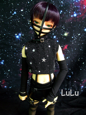 taobao agent BJD baby clothing 4 -point men's CD Cybunk restraint leather pants cool [LULU]+Little Galaxy+