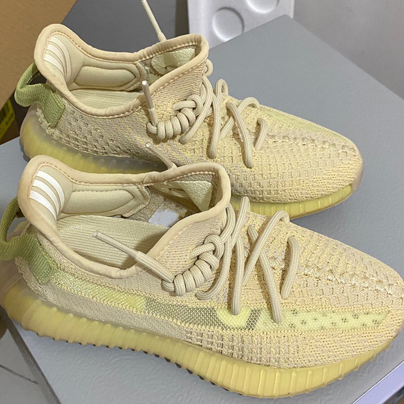 FlaxCoconut shoes female 350 earth America limit babysbreath Ice blue quality goods Official website Putian What a blast Excessive poison edition Women's Shoes