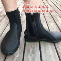 Обувь для дайвинга толщиной 5 мм, пляжная нескользящая вулканизированная обувь, обувь для подводного плавания, речное восхождение на моторной лодке, нескользящие молнии, ботинки для дайвинга