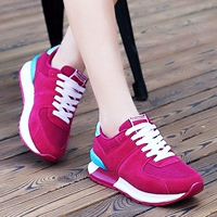 Дышащая красная универсальная спортивная обувь для отдыха, из натуральной кожи, 2020, для бега, в корейском стиле