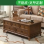 Kana Si rắn cà phê gỗ gói bảng TV tủ kết hợp của tro gỗ Mỹ mộc nội thất phòng khách retro nhỏ gọn - Bàn trà mẫu bàn đẹp