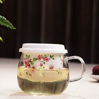 Стеклянный керамический фильтр, чайная чашка, ароматизированный чай, увеличенная толщина