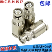 Đầu nối BNC bằng đồng nguyên chất Đầu nối đồng trục J3, J4, J5/Q9-3/RF Đầu nối BNC uốn BNC