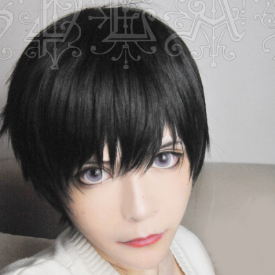 taobao agent [Rabbit Dimension] Love and producer Xu Mo cos wigs of black layered micro -reflective face collection