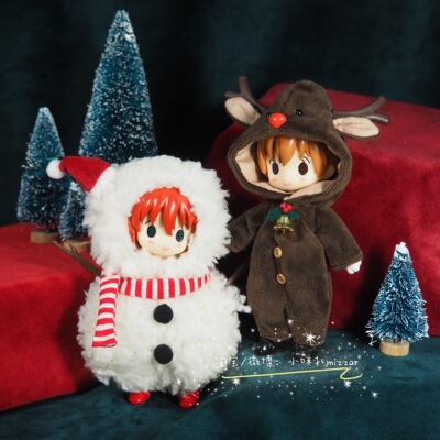 taobao agent Xiaomi Zha.OB11 baby clothing Christmas material Bao reindeer snowman non -finished product