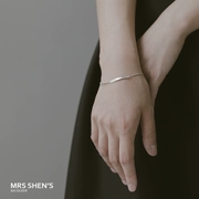 Bà Shen 925 sterling bạc bạn gái sinh viên vòng tay nhỏ tươi Nhật Bản và Hàn Quốc phiên bản đơn giản của vòng đeo tay hình học chữ nữ - Vòng đeo tay Clasp