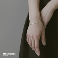 Bà Shen 925 sterling bạc bạn gái sinh viên vòng tay nhỏ tươi Nhật Bản và Hàn Quốc phiên bản đơn giản của vòng đeo tay hình học chữ nữ - Vòng đeo tay Clasp vòng tay cartier
