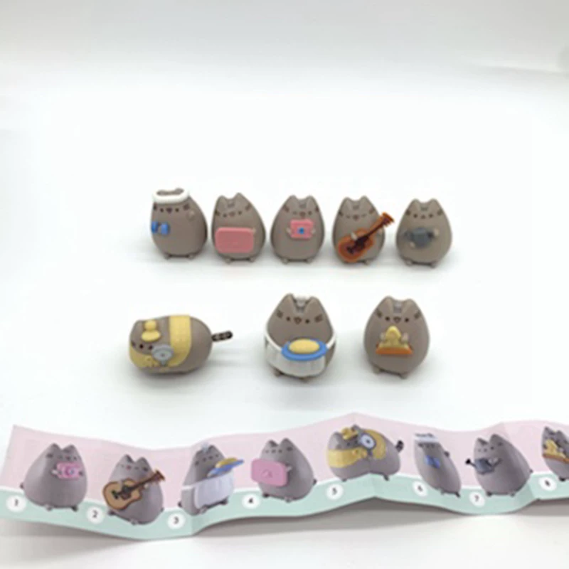 Коллекционная фигурка PUSHEEN CORP набор из 8 шт., экологичный пластик, ~4 см