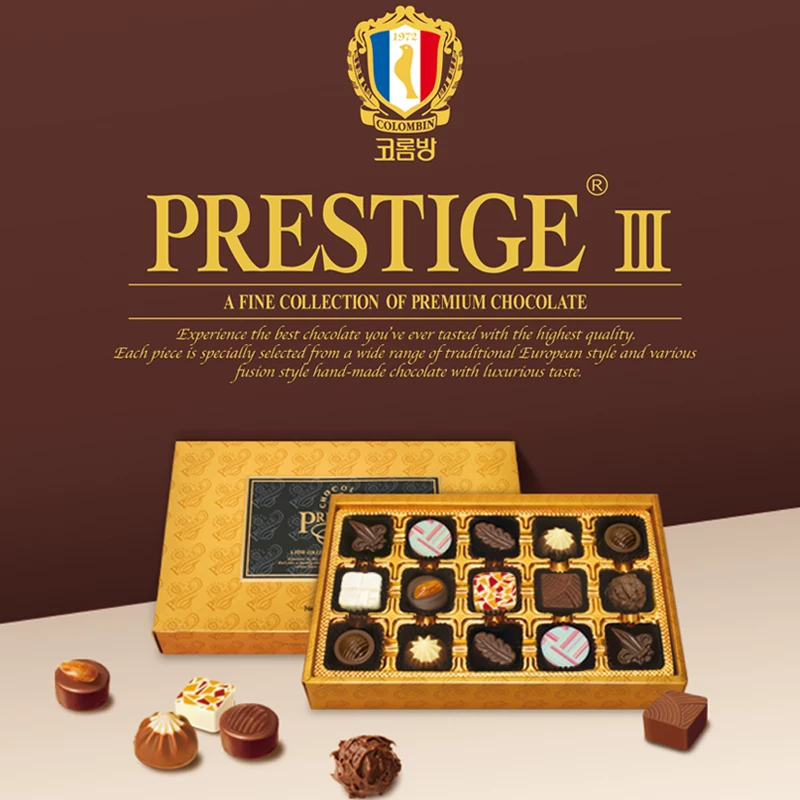 Южная Корея импортированный Gaogle Fang Colombinprestige3 Шоколад 10 вкусов (15 юаней) 164 г