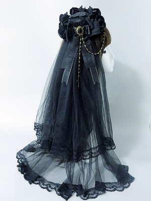 taobao agent Black Witch Lolita Original Gothic kills Gothic Rose Lolta Dark Flower Marrying Cowewot Mandarin Headpiece