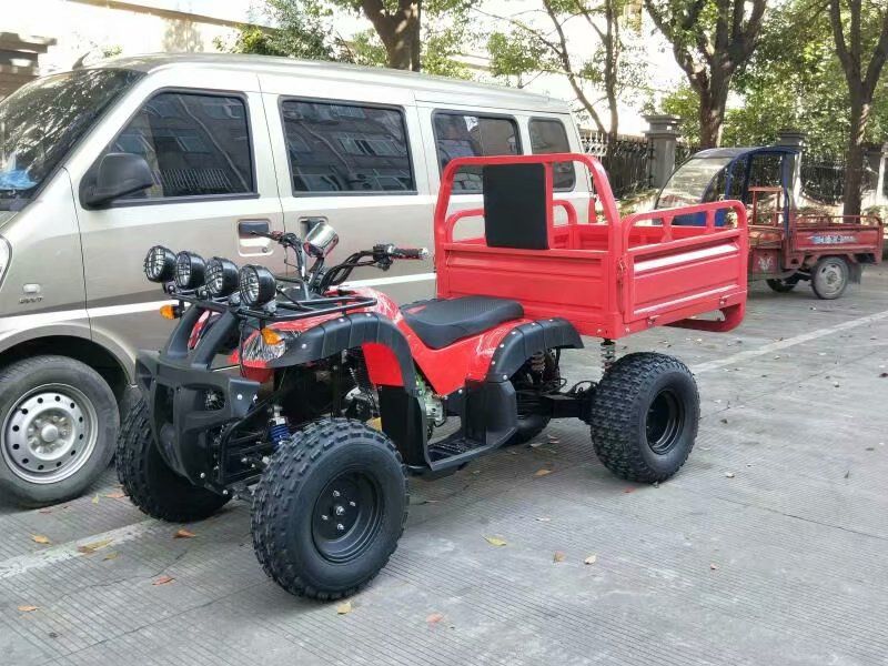 Big Bull With Cargo BucketAll terrain size bull ATV Four rounds cross-country motorcycle drive Electric shaft gasoline become double Automatic type a mountain country