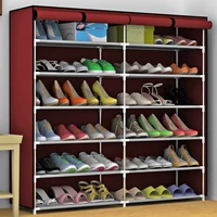 Lắp ráp tủ giày đơn giản giá giày hai mặt dual-sử dụng cửa vườn phong cách Châu Âu-phong cách giày giá stereo loại tủ phân vùng giày nhà bếp kệ giày thông minh